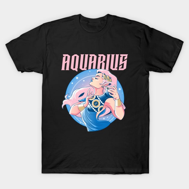 Aquarius / Zodiac Signs / Horoscope T-Shirt by Redboy